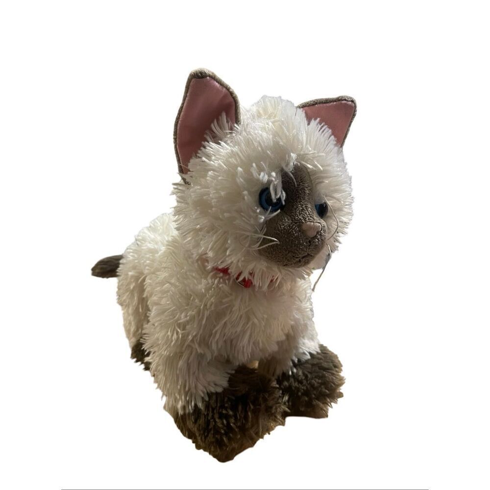 Build-A-Bear Workshop Cream Brown Promise Pets Siamese Himalayan Cat Plush Toy